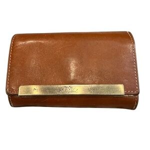 Patricia Nash leather wallet tri fold
